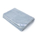 koc wełniany merynos tumbler niebieski 140x200 (+-5cm)