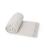 koc wełniany ecru 155x200 (+-5cm)