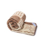 koc wełniany merynos australijski, wzór azteco 200x200 (+-5cm)