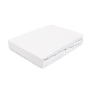 Prześcieradło z gumką 90x200 jersey 100% BAWEŁNA kolor biały