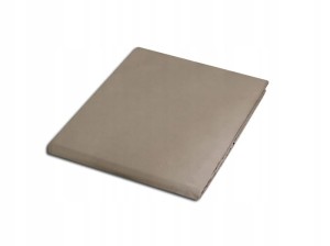 Prześcieradło bez gumki bawełna 160x200 ciemny beż