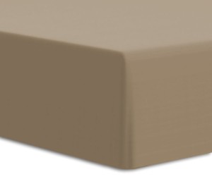 Prześcieradło z gumką 160x200 GRUBY JERSEY kolor brązowy wysokie 25cm