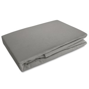 Prześcieradło z gumką 160x200 flanela kolor szary