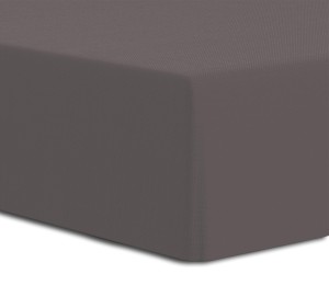 Prześcieradło z gumką 200x220 GRUBY JERSEY kolor grafit wysokie 25cm