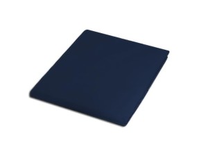 Prześcieradło bez gumki bawełniane 200x220 granat