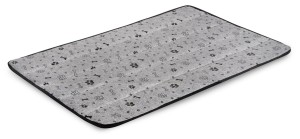 Legowisko dla psa mata 80x60 cm wodoodporne kości czarne