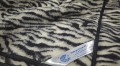 koc wełniany merynos australijski wzór zebra, kolory czarny, ecru 05