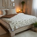 kołdra wełniana 140x200 camel ciemny kaszmir benjamin wzór roślinny 01.jpg