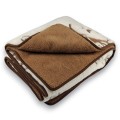 kołdra wełniana 160x200 camel ciemny + camel jasny wzór libero 06.jpg