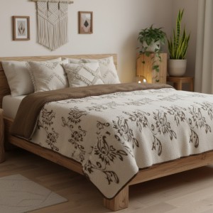kołdra wełniana camel lombardia Woolmark 140x200