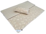 Pościel wełniana camel jasny benjamin/camel jasny (kołdra 140x200, poduszka 70x80) (+-5cm)